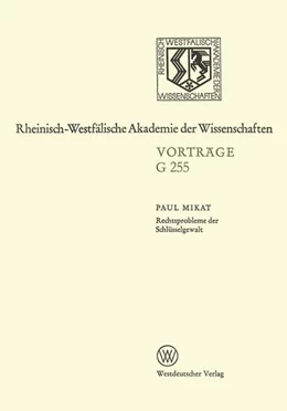 Abbildung von Mikat | Rechtsprobleme der Schlüsselgewalt | 1. Auflage | 2013 | beck-shop.de