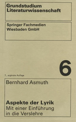 Abbildung von Asmuth | Aspekte der Lyrik | 7. Auflage | 2016 | beck-shop.de