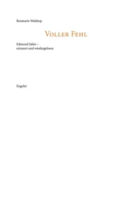 Abbildung von Waldrop | Voller Fehl | 1. Auflage | 2021 | beck-shop.de