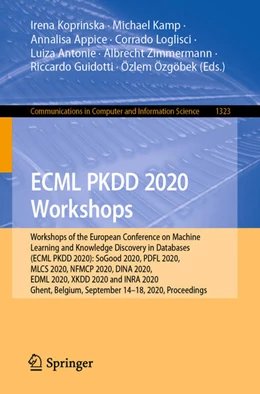 Abbildung von Koprinska / Kamp | ECML PKDD 2020 Workshops | 1. Auflage | 2021 | beck-shop.de