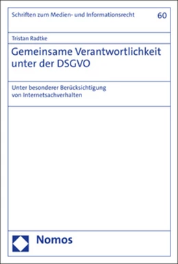 Abbildung von Radtke | Gemeinsame Verantwortlichkeit unter der DSGVO | 1. Auflage | 2021 | beck-shop.de