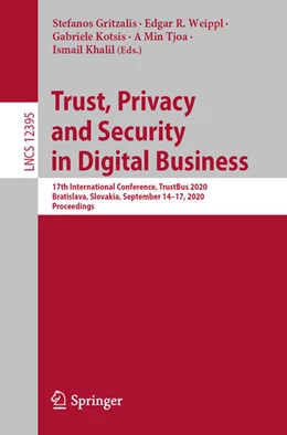 Abbildung von Gritzalis / Weippl | Trust, Privacy and Security in Digital Business | 1. Auflage | 2020 | beck-shop.de