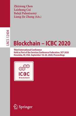 Abbildung von Chen / Cui | Blockchain - ICBC 2020 | 1. Auflage | 2020 | beck-shop.de