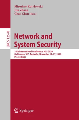 Abbildung von Kutylowski / Zhang | Network and System Security | 1. Auflage | 2020 | beck-shop.de