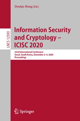 Abbildung von Hong | Information Security and Cryptology - ICISC 2020 | 1. Auflage | 2021 | beck-shop.de