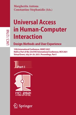 Abbildung von Antona / Stephanidis | Universal Access in Human-Computer Interaction. Design Methods and User Experience | 1. Auflage | 2021 | beck-shop.de