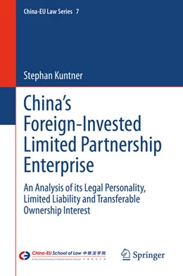 Abbildung von Kuntner | China's Foreign-Invested Limited Partnership Enterprise | 1. Auflage | 2020 | beck-shop.de