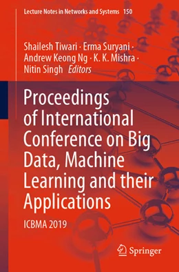 Abbildung von Tiwari / Suryani | Proceedings of International Conference on Big Data, Machine Learning and their Applications | 1. Auflage | 2020 | beck-shop.de