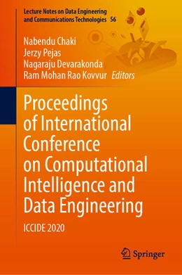 Abbildung von Chaki / Pejas | Proceedings of International Conference on Computational Intelligence and Data Engineering | 1. Auflage | 2020 | beck-shop.de