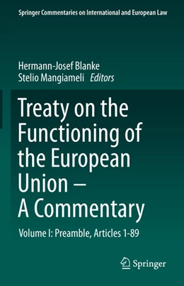 Abbildung von Blanke / Mangiameli | Treaty on the Functioning of the European Union - A Commentary | 1. Auflage | 2021 | beck-shop.de
