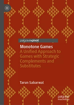 Abbildung von Sabarwal | Monotone Games | 1. Auflage | 2020 | beck-shop.de