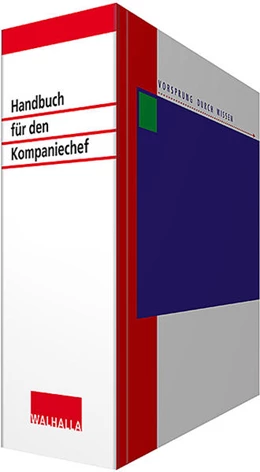 Abbildung von Walhalla Fachredaktion | Handbuch für den Kompaniechef • mit Aktualisierungsservice | 1. Auflage | 2024 | beck-shop.de