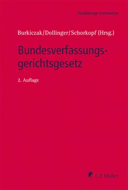 Abbildung von Burkiczak / Dollinger | Bundesverfassungsgerichtsgesetz | 2. Auflage | 2021 | beck-shop.de