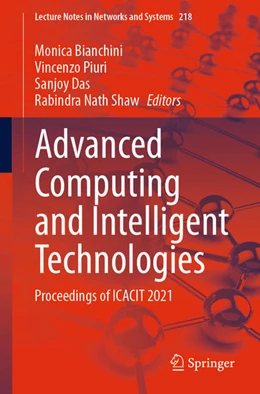 Abbildung von Bianchini / Piuri | Advanced Computing and Intelligent Technologies | 1. Auflage | 2021 | beck-shop.de