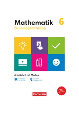 Abbildung von Grundlagentraining Mathematik 6. Schuljahr. Mittlere Schulform - Arbeitsheft mit Medien | 1. Auflage | 2021 | beck-shop.de