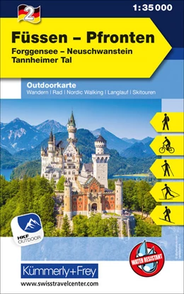 Abbildung von Hallwag Kümmerly+Frey AG | Füssen - Pfronten Nr. 02 Outdoorkarte Deutschland 1:35 000 | 5. Auflage | 2021 | beck-shop.de