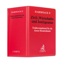 Abbildung von Habersack II | Zivil-, Wirtschafts- und Justizgesetze für die neuen Bundesländer Hauptordner 100 mm • 1 Ersatzordner (leer) | 1. Auflage | 2022 | beck-shop.de