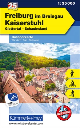 Abbildung von Freiburg im Breisgau Kaiserstuhl Glottertal, Schauinsland, Nr. 25 Outdoorkarte Deutschland 1:35 000 | 4. Auflage | 2021 | beck-shop.de