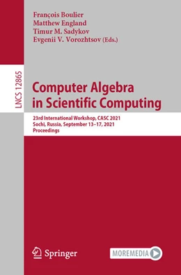 Abbildung von Boulier / England | Computer Algebra in Scientific Computing | 1. Auflage | 2021 | beck-shop.de