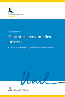 Abbildung von Haldy | Garanties personnelles privées | 1. Auflage | 2022 | 112 | beck-shop.de