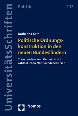 Abbildung von Kern | Politische Ordnungskonstruktion in den neuen Bundesländern | 1. Auflage | 2021 | beck-shop.de