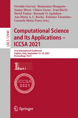 Abbildung von Gervasi / Murgante | Computational Science and Its Applications - ICCSA 2021 | 1. Auflage | 2021 | beck-shop.de