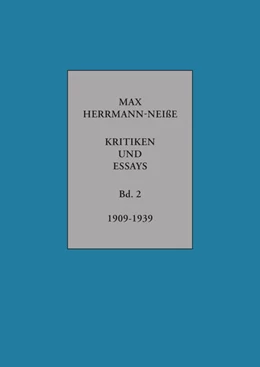 Abbildung von Herrmann-Neiße / Schönborn | Kritiken und Essays | 1. Auflage | 2022 | 2 | beck-shop.de
