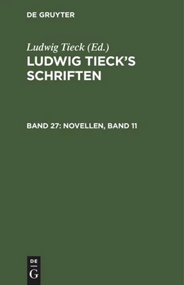 Abbildung von Tieck | Novellen, Band 11 | 1. Auflage | 1855 | beck-shop.de