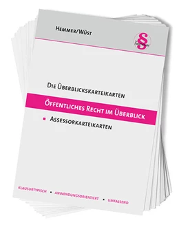 Abbildung von Hemmer / Wüst | Assessorkarteikarten Öffentliches Recht im Überblick | 7. Auflage | 2021 | beck-shop.de