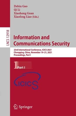 Abbildung von Gao / Li | Information and Communications Security | 1. Auflage | 2021 | beck-shop.de
