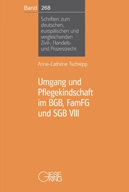 Abbildung von Tschrepp | Umgang und Pflegekindschaft im BGB, FamFG und SGB VIII | | 2022 | Band 268 | beck-shop.de