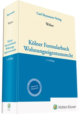 Abbildung von Weber | Kölner Formularbuch Wohnungseigentumsrecht | 2. Auflage | 2022 | beck-shop.de