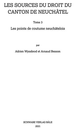 Abbildung von Les points de coutume neuchâtelois | 1. Auflage | 2022 | beck-shop.de