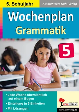 Abbildung von Mitasch-Kraft | Wochenplan Grammatik / Klasse 5 | 1. Auflage | 2022 | beck-shop.de