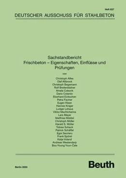 Abbildung von Sachstandbericht Frischbeton - Eigenschaften, Einflüsse und Prüfungen | 1. Auflage | 2020 | 637 | beck-shop.de
