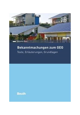 Abbildung von Bart | Bekanntmachungen zum GEG - Buch mit E-Book | 1. Auflage | 2022 | beck-shop.de