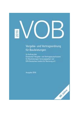 Abbildung von VOB 2016 Gesamtausgabe - Buch mit E-Book | 1. Auflage | 2016 | beck-shop.de