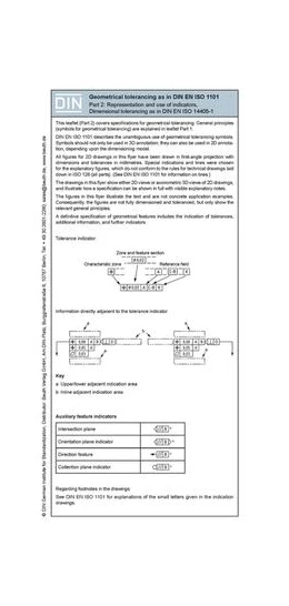 Abbildung von Bertschat | Geometrical tolerancing according to DIN EN ISO 1101- Part 2 -2D/3D-Presentation incl. dimensional tolerancing Fold-out leaflet - Book with e-book | 1. Auflage | 2016 | beck-shop.de