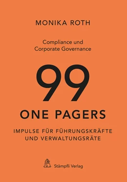 Abbildung von Roth | Compliance und Corporate Governance - 99 One Pagers | 1. Auflage | 2021 | beck-shop.de