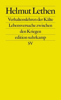 Abbildung von Lethen | Verhaltenslehren der Kälte | 1. Auflage | 2022 | beck-shop.de