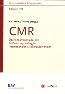 Abbildung von Thume | CMR - Kommentar | 3. Auflage | 2013 | beck-shop.de