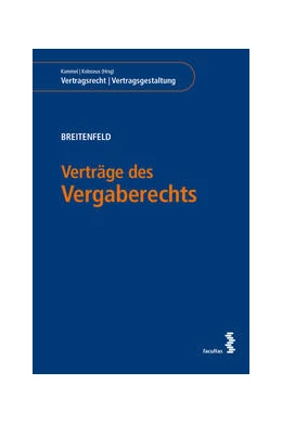 Abbildung von Breitenfeld | Verträge des Vergaberechts | 1. Auflage | 2021 | beck-shop.de