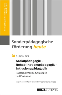 Abbildung von Budnik / Grummt | Sonderpädagogik - Rehabilitationspädagogik - Inklusionspädagogik | 1. Auflage | 2022 | beck-shop.de