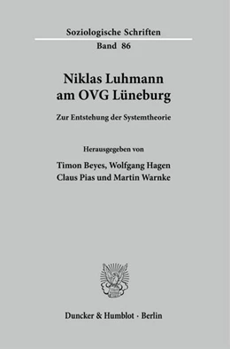 Abbildung von Warnke / Beyes | Niklas Luhmann am OVG Lüneburg. | 1. Auflage | 2021 | beck-shop.de