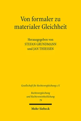 Abbildung von Grundmann / Thiessen | Von formaler zu materialer Gleichheit | 1. Auflage | 2022 | beck-shop.de