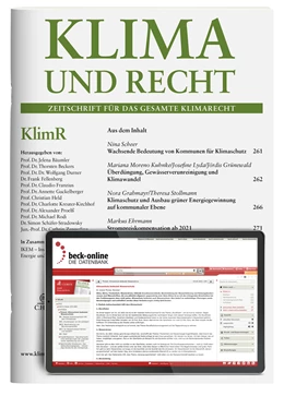 Abbildung von KlimR • Klima und Recht | 1. Auflage | 2025 | beck-shop.de