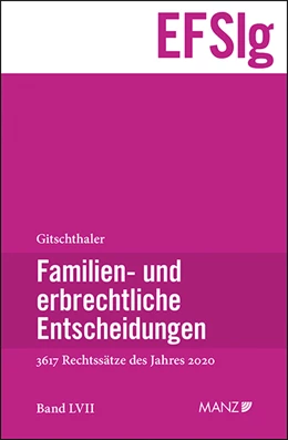 Abbildung von Gitschthaler | Familien- und erbrechtliche Entscheidungen EF-Slg | 1. Auflage | 2021 | 57 | beck-shop.de