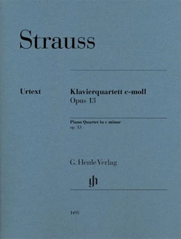 Abbildung von Jost | Strauss, Richard - Klavierquartett c-moll op. 13 | 1. Auflage | 2021 | beck-shop.de