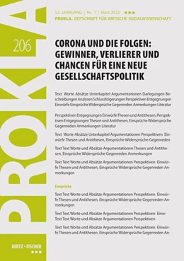 Abbildung von Prokla 206 | Corona und die Folgen: Gewinner, Verlierer und Chancen für eine neue Gesellschaftspolitik | 1. Auflage | 2022 | beck-shop.de