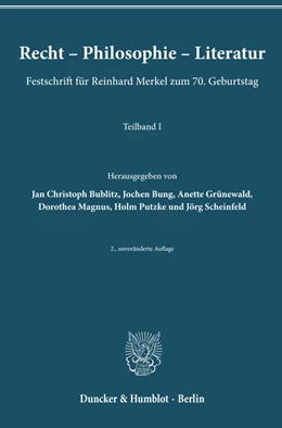 Abbildung von Bublitz / Bung | Recht ¿ Philosophie ¿ Literatur | 2. Auflage | 2021 | beck-shop.de